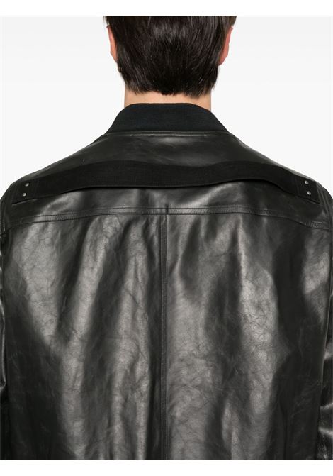 Black leather jacket Rick owens - men RICK OWENS | RU01E5778LTP09